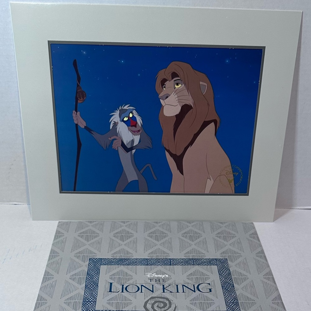 Vintage Disney The Lion King Exclusive Commemorative Lithograph 1995